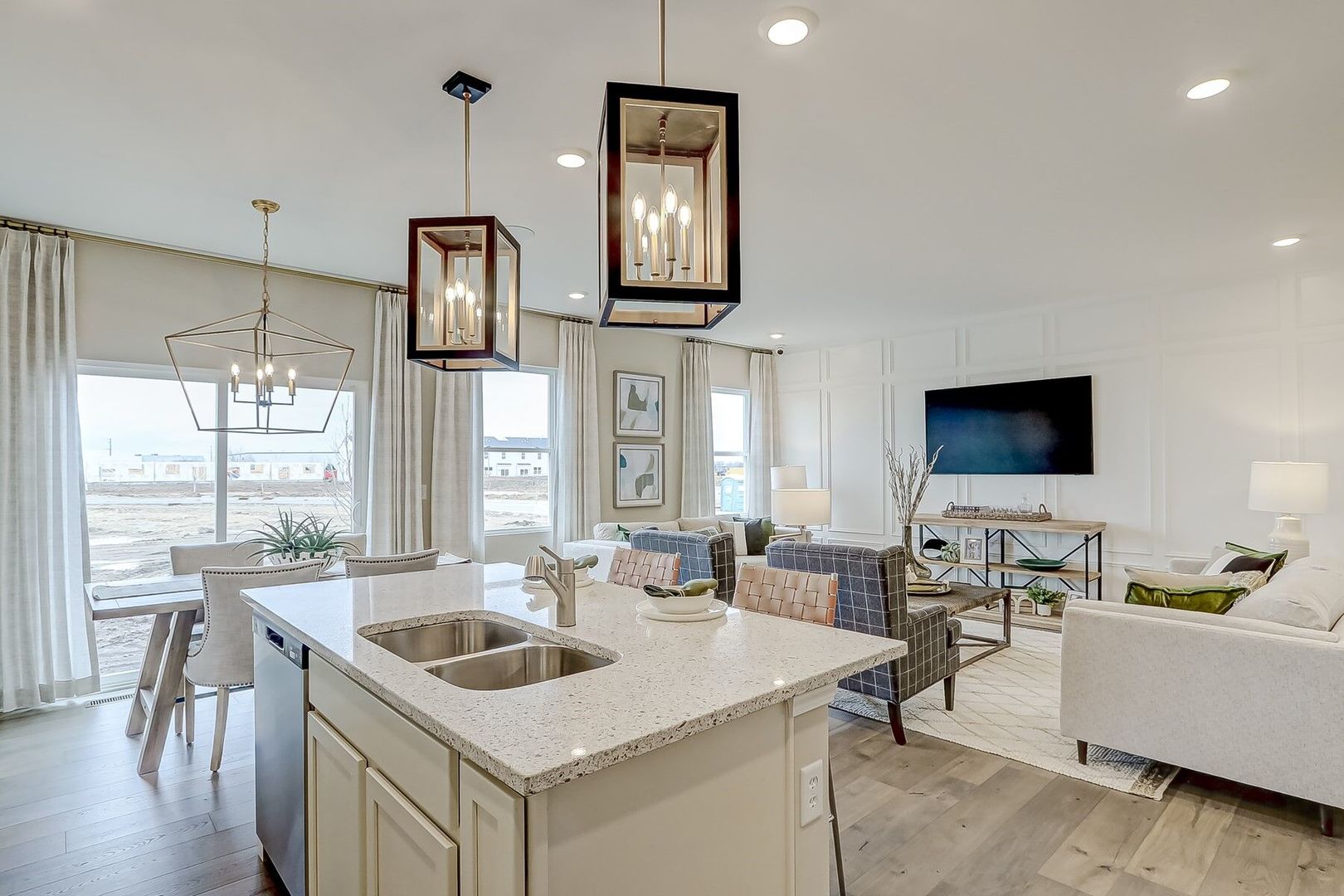 548 Endicott Road South Elgin, IL 60177 - Photo 20 of 32 a living room with furniture and a flat screen tv