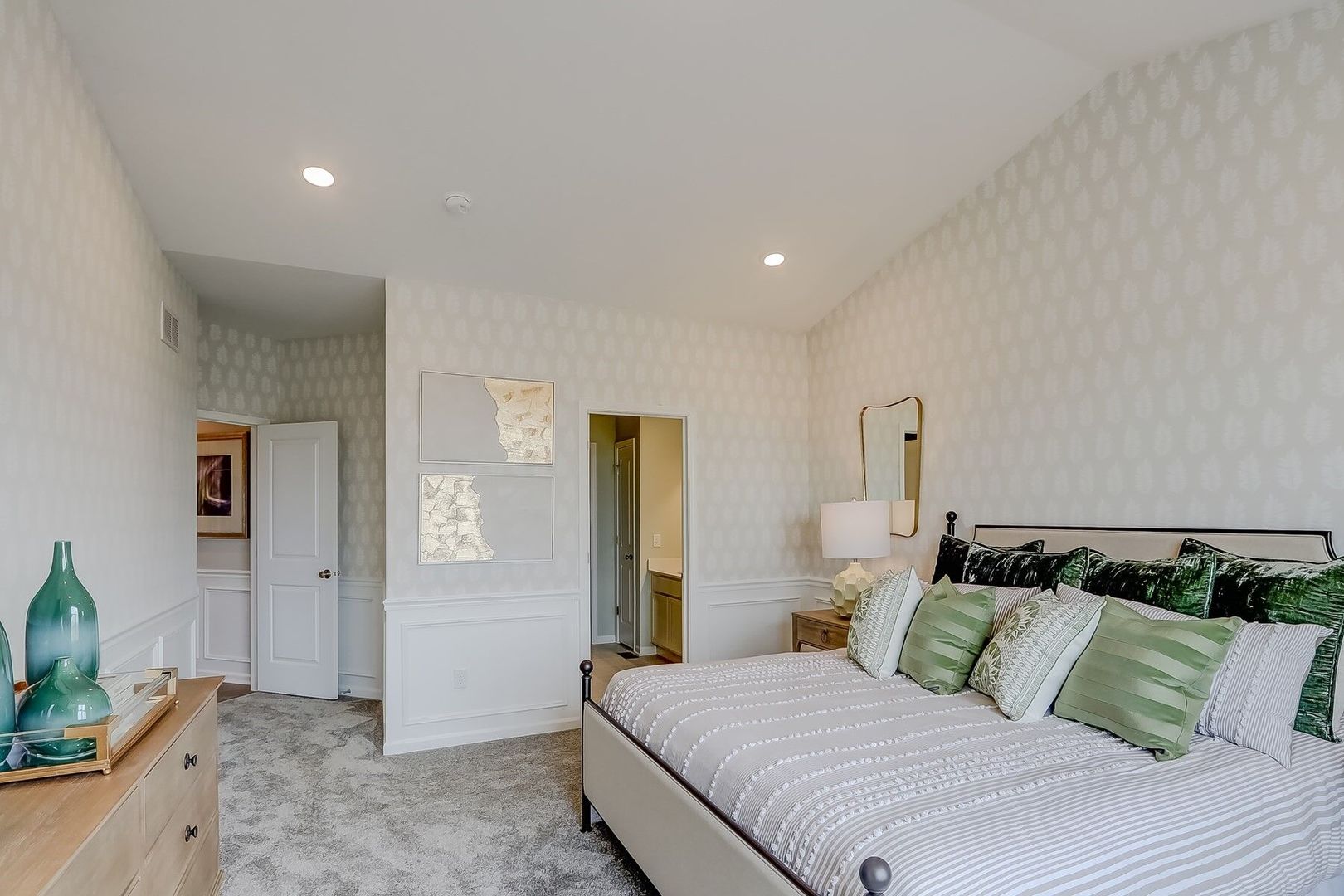 548 Endicott Road South Elgin, IL 60177 - Photo 24 of 32 a bedroom with a bed and a couch