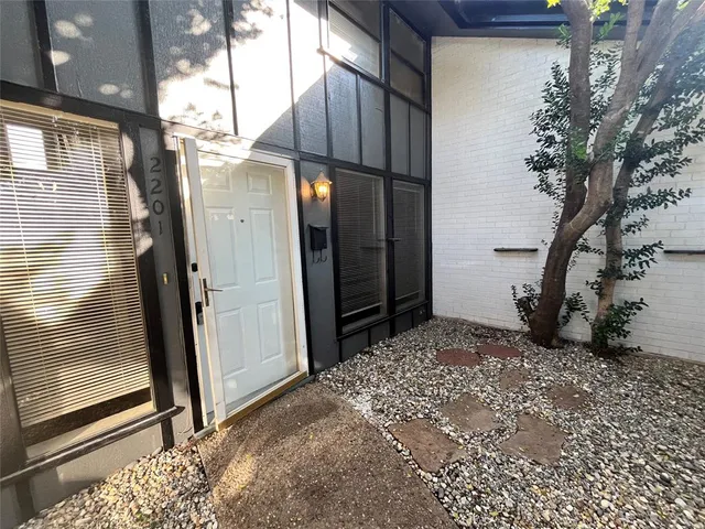 a view of a house with a door