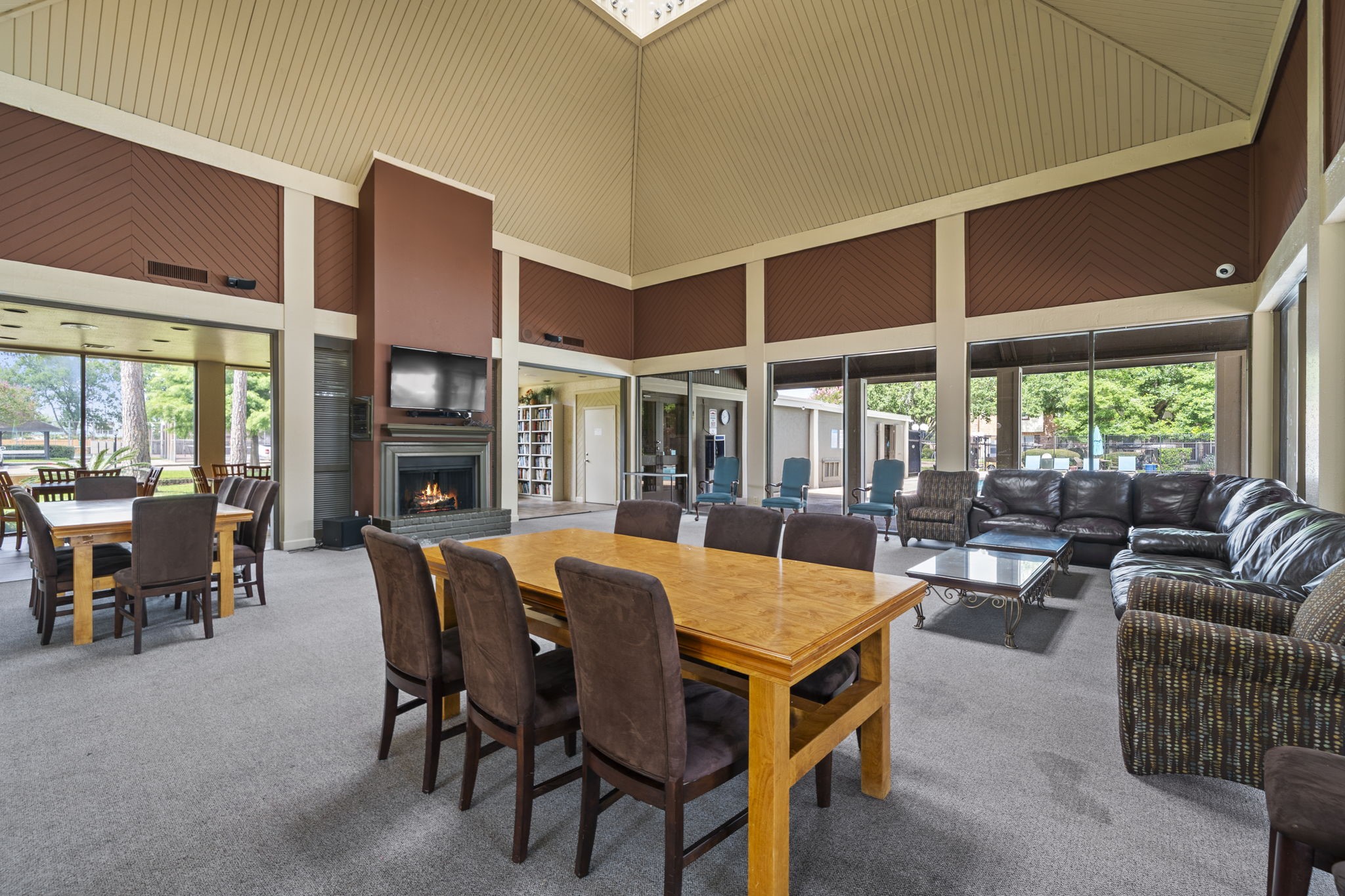 5801 Lumberdale Road, Unit 132 Houston, TX 77092 - Photo 28 of 33 Resident clubhouse that hosts community events, also available to rent
