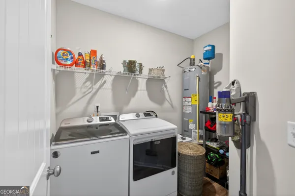 a room with storage and utility