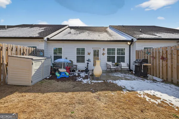 a view of a house with a patio