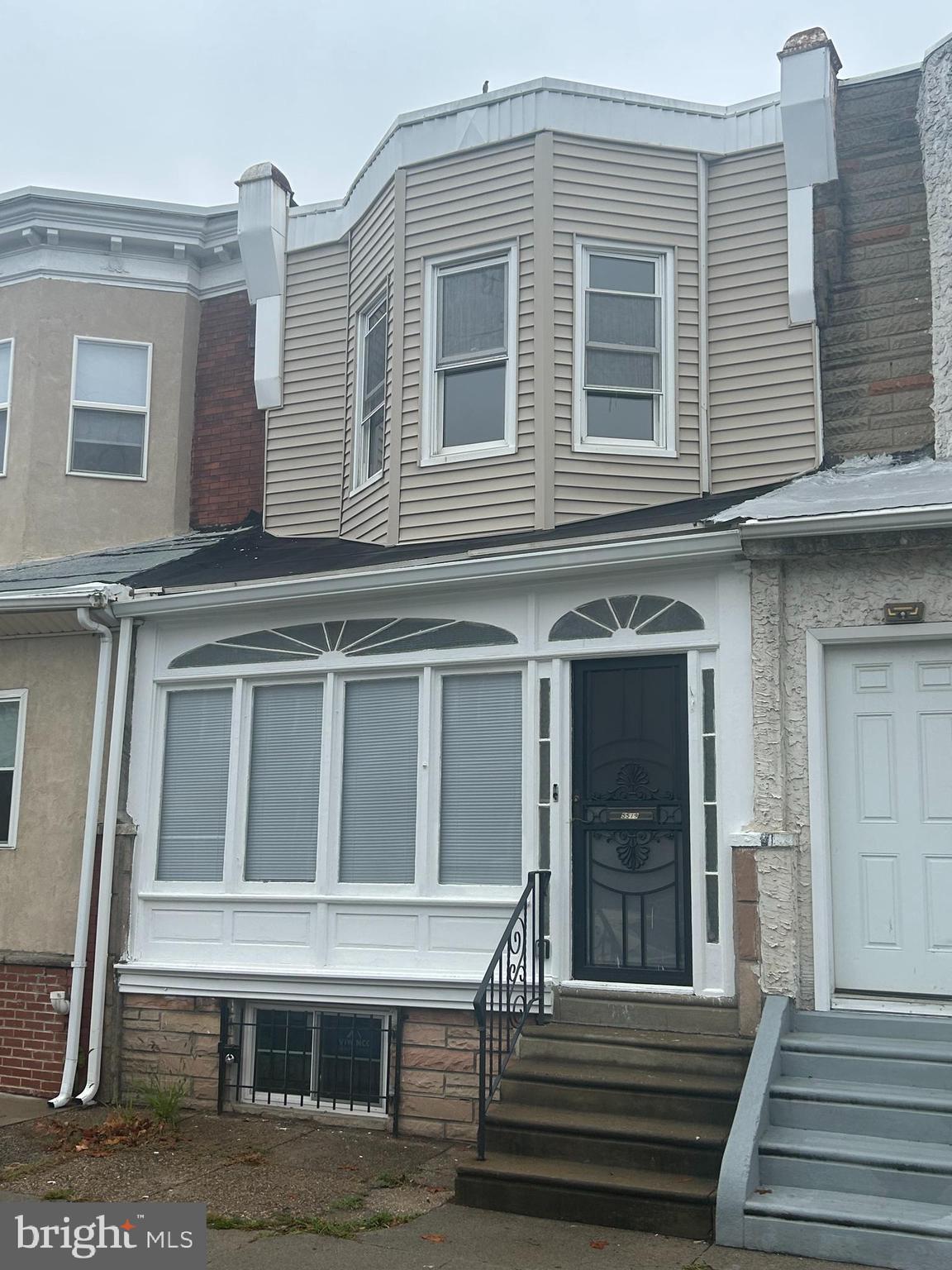 a front view of a house
