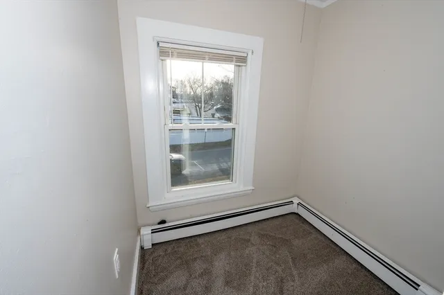 a view of a small space with window