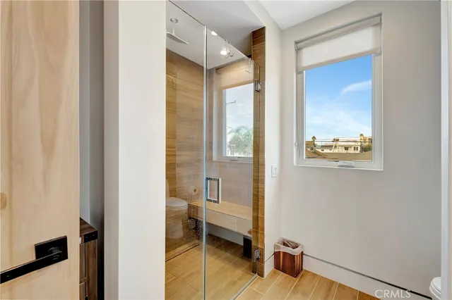 a view of a city with tall buildings