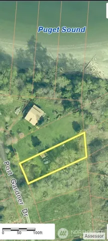 a view of lake with green space