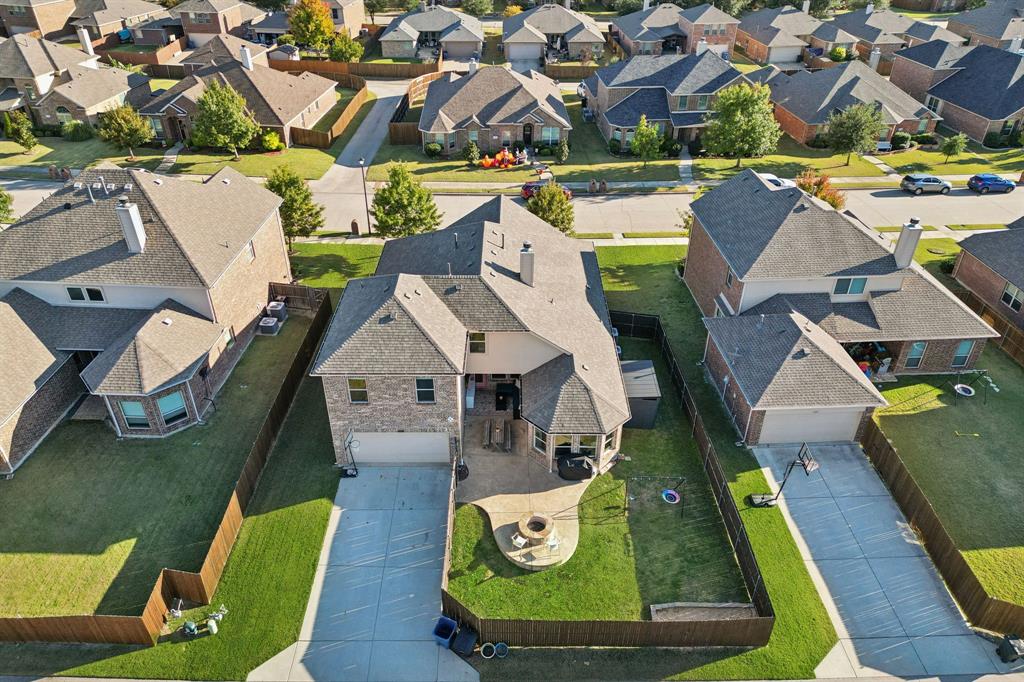 1326 White Water Lane Rockwall, TX 75087 - Photo 30 of 34 an aerial view of a house with a swimming pool