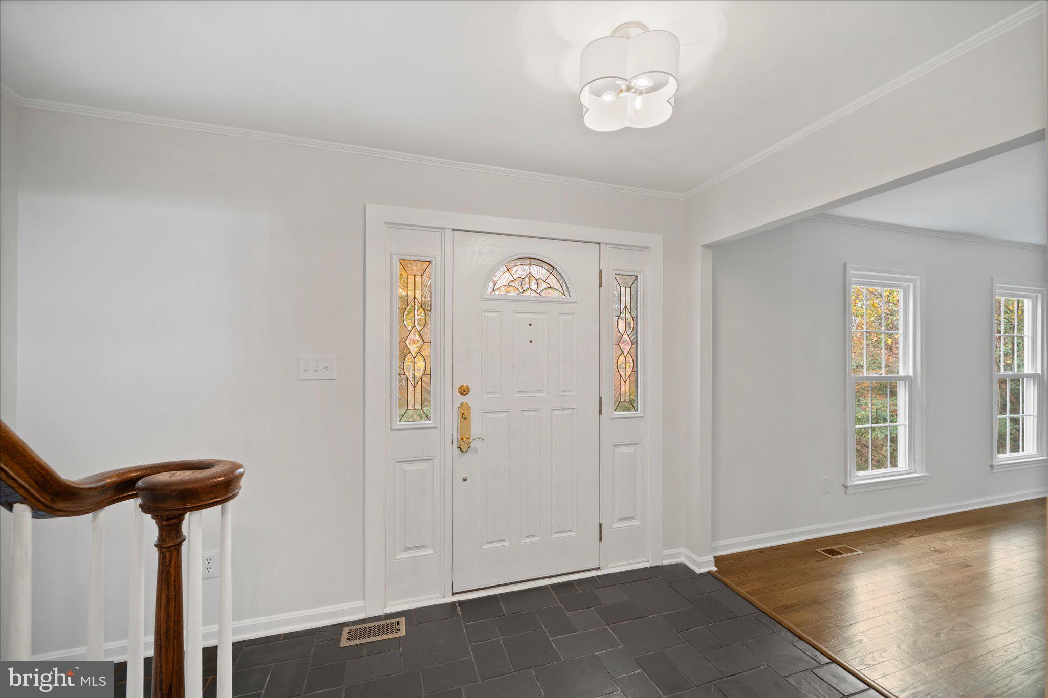 915 Welham Green Road Great Falls, VA 22066 - Photo 4 of 59 Spacious hall with stylish slate floor