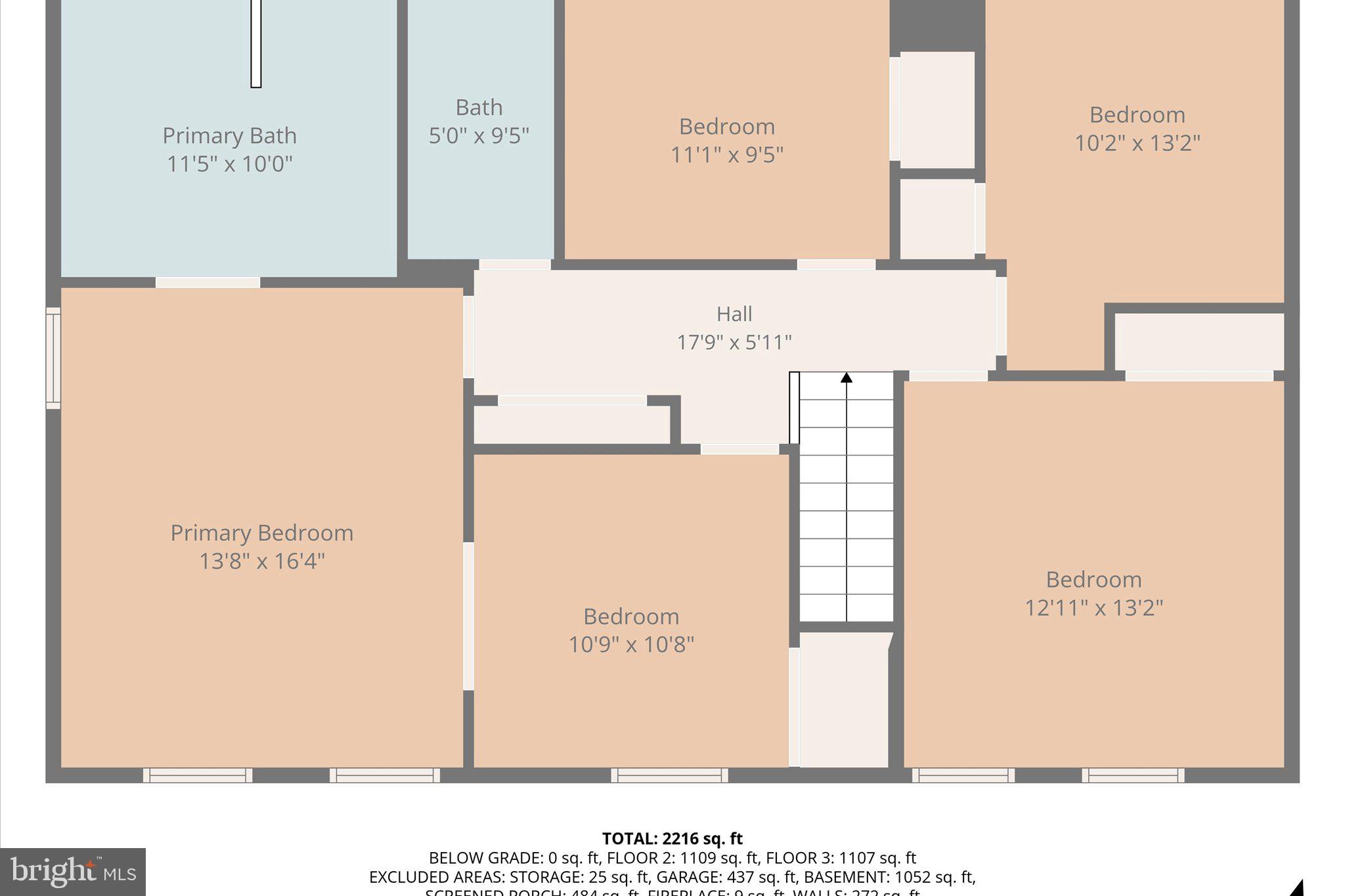 915 Welham Green Road Great Falls, VA 22066 - Photo 58 of 59 Uppe level floorplan