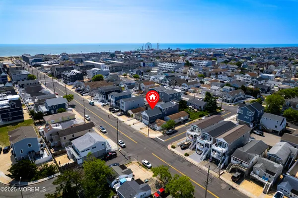 an aerial view of a city