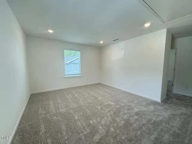 a view of small space with racks on the wall