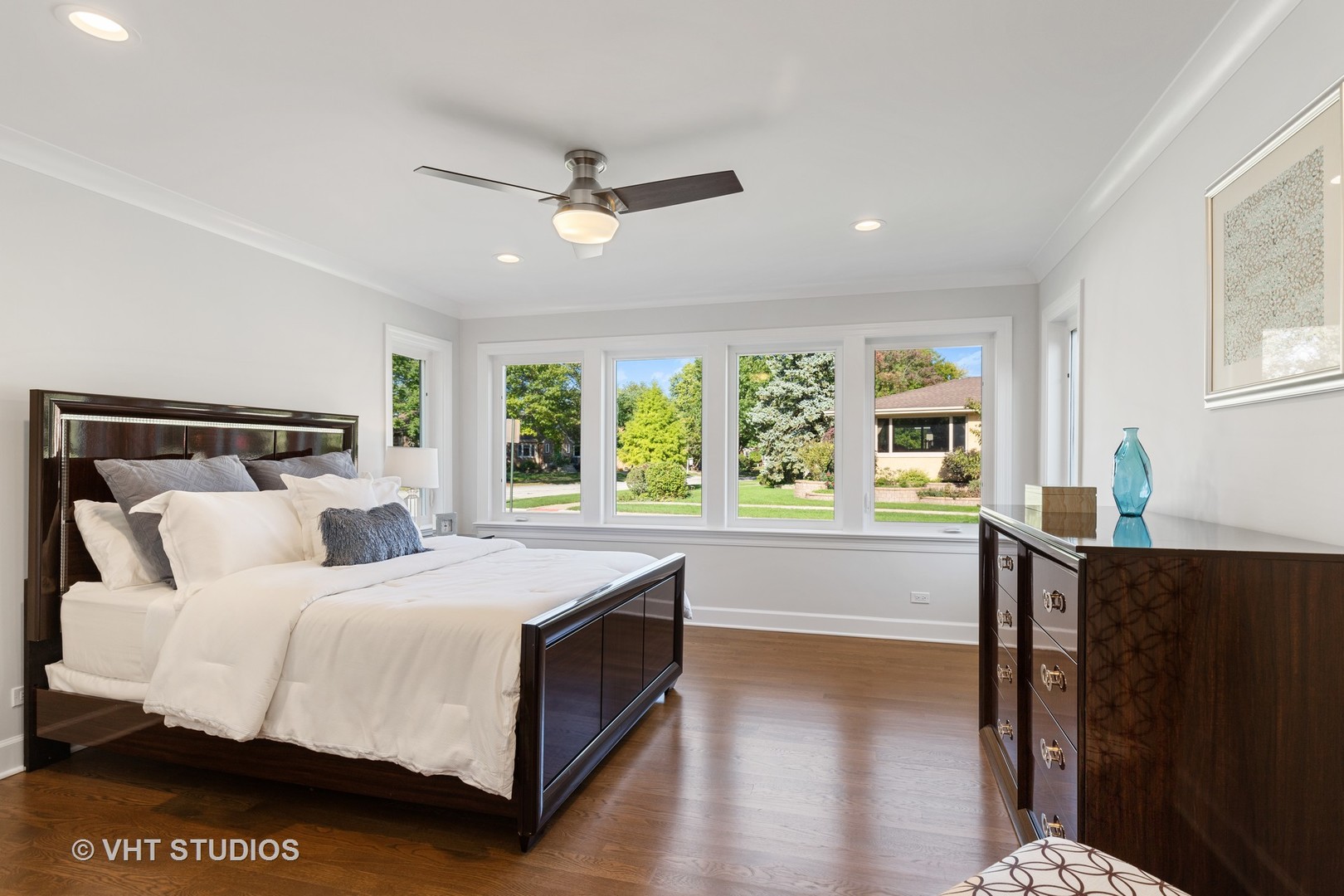 474 Uvedale Court Riverside, IL 60546 - Photo 12 of 23 a bedroom with a large bed and a large window