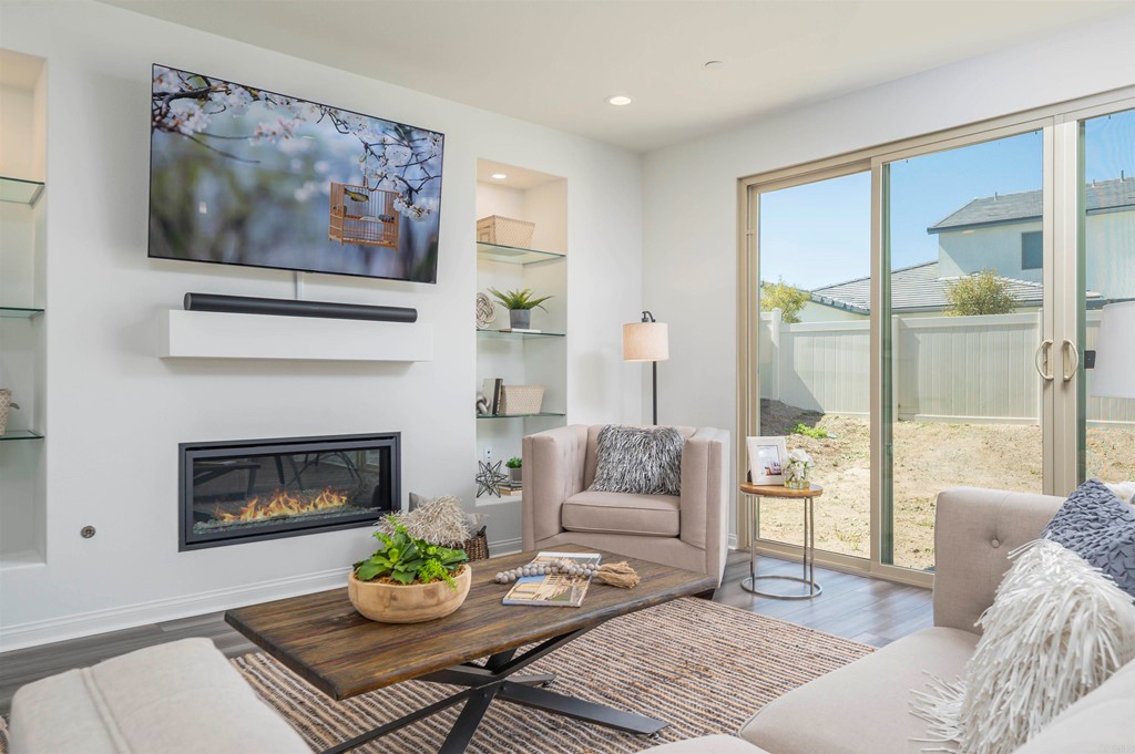 33288 Skyview Road Winchester, CA 92596 - Photo 18 of 51 a living room with furniture and a fireplace