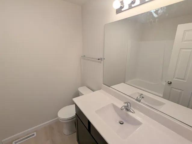 a close up of a bathtub