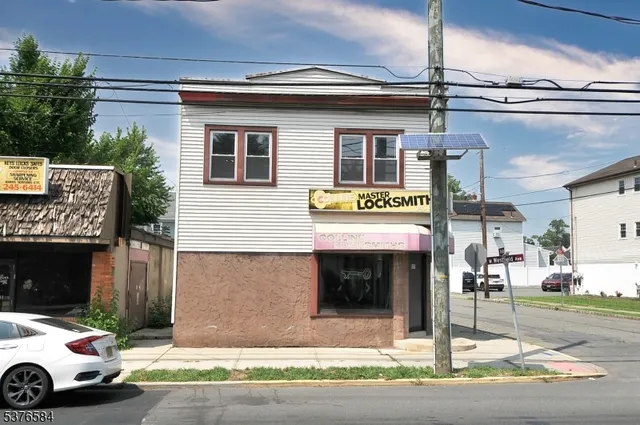 an aerial view of a city