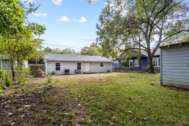 a house view with a garden space
