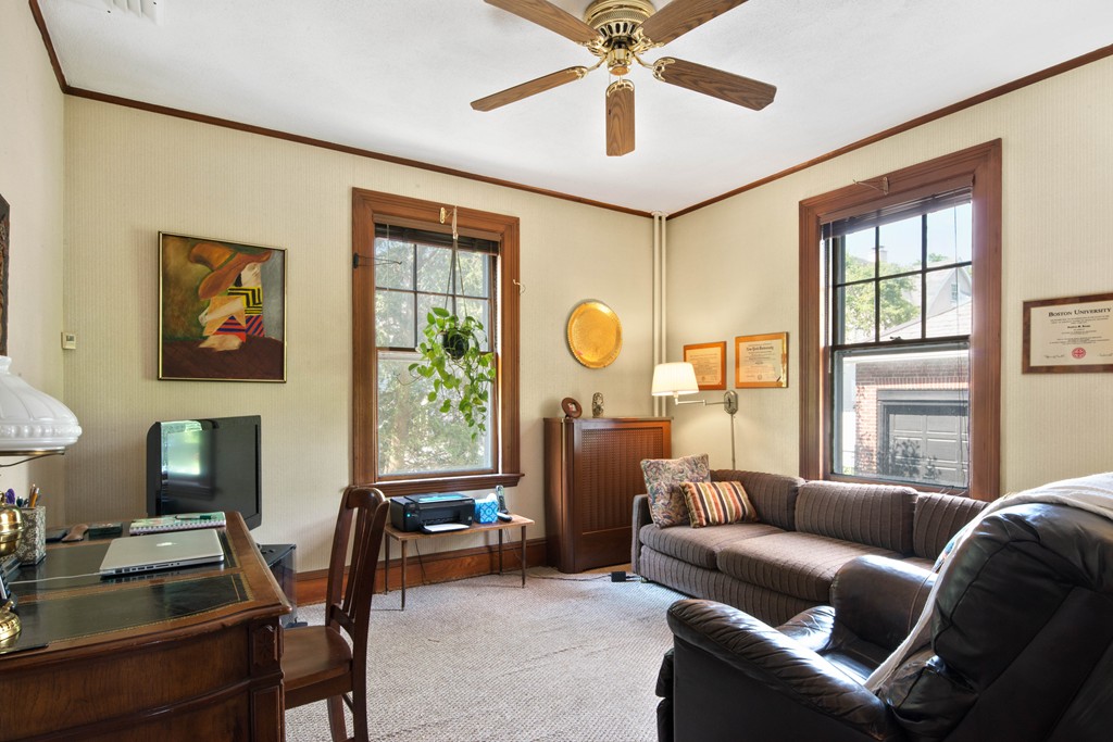 61 Ballard Street Newton, MA 02459 - Photo 6 of 22 a living room with furniture and a window