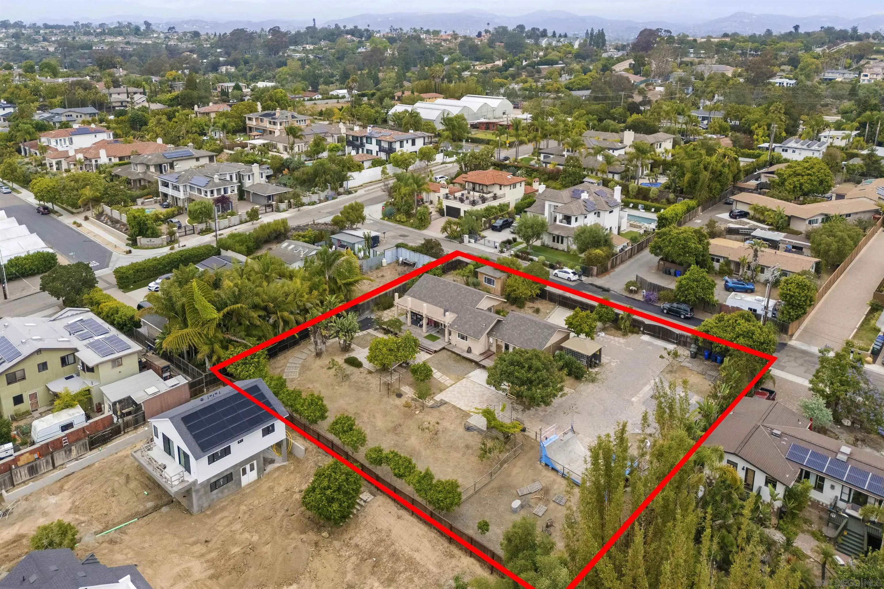 752 Bracero Road Encinitas, CA 92024 - Photo 42 of 46 an aerial view of residential houses with outdoor space