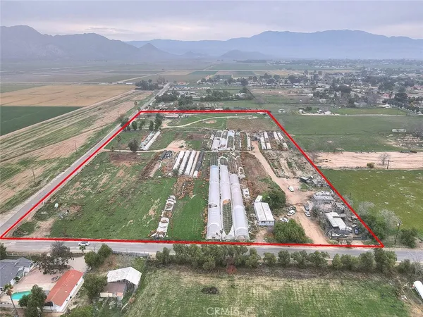 a view of a lake with a city