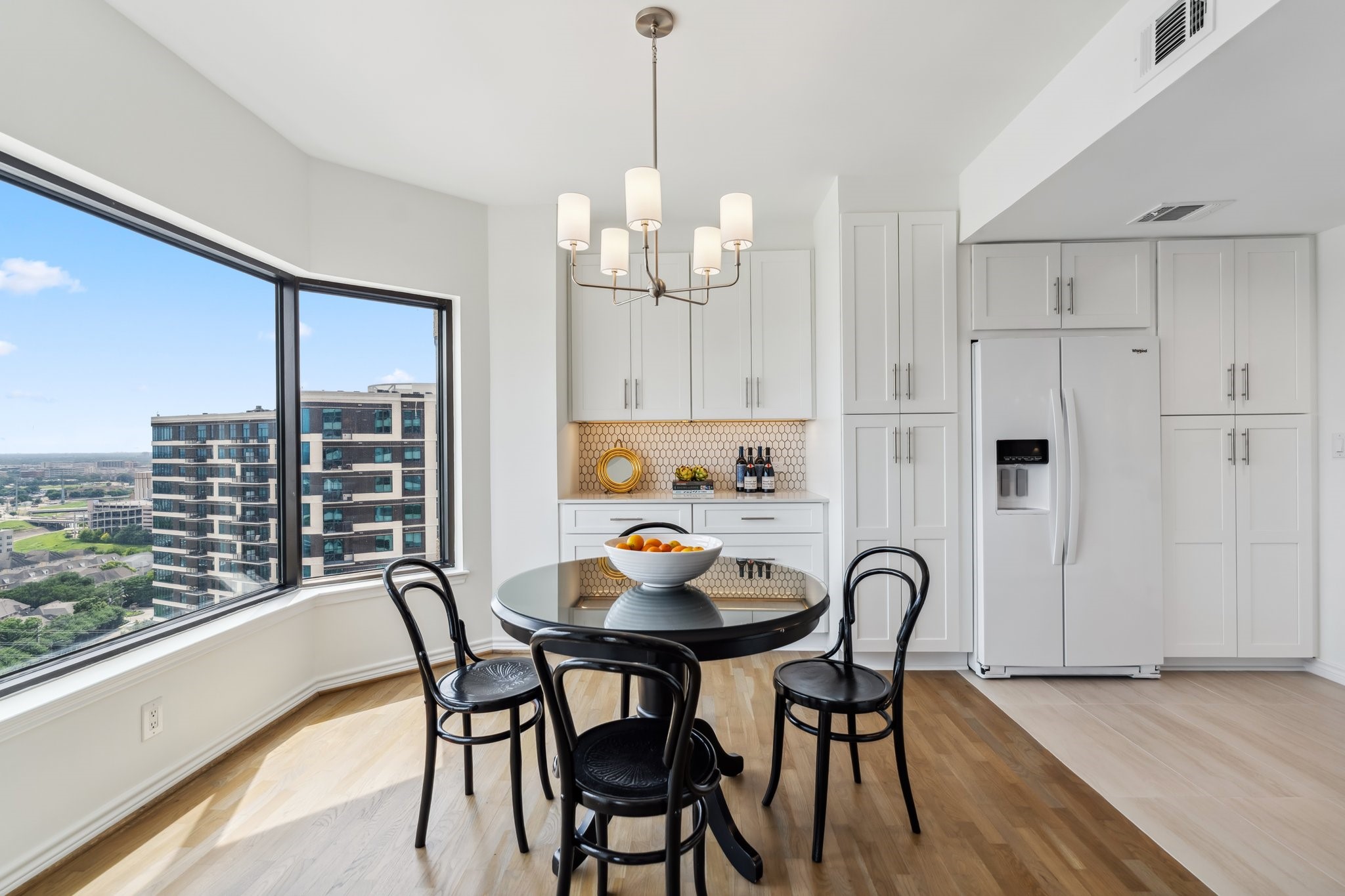 2001 Holcombe Boulevard, Unit 2305 Houston, TX 77030 - Photo 4 of 46 a view of a dining room with furniture window and wooden floor