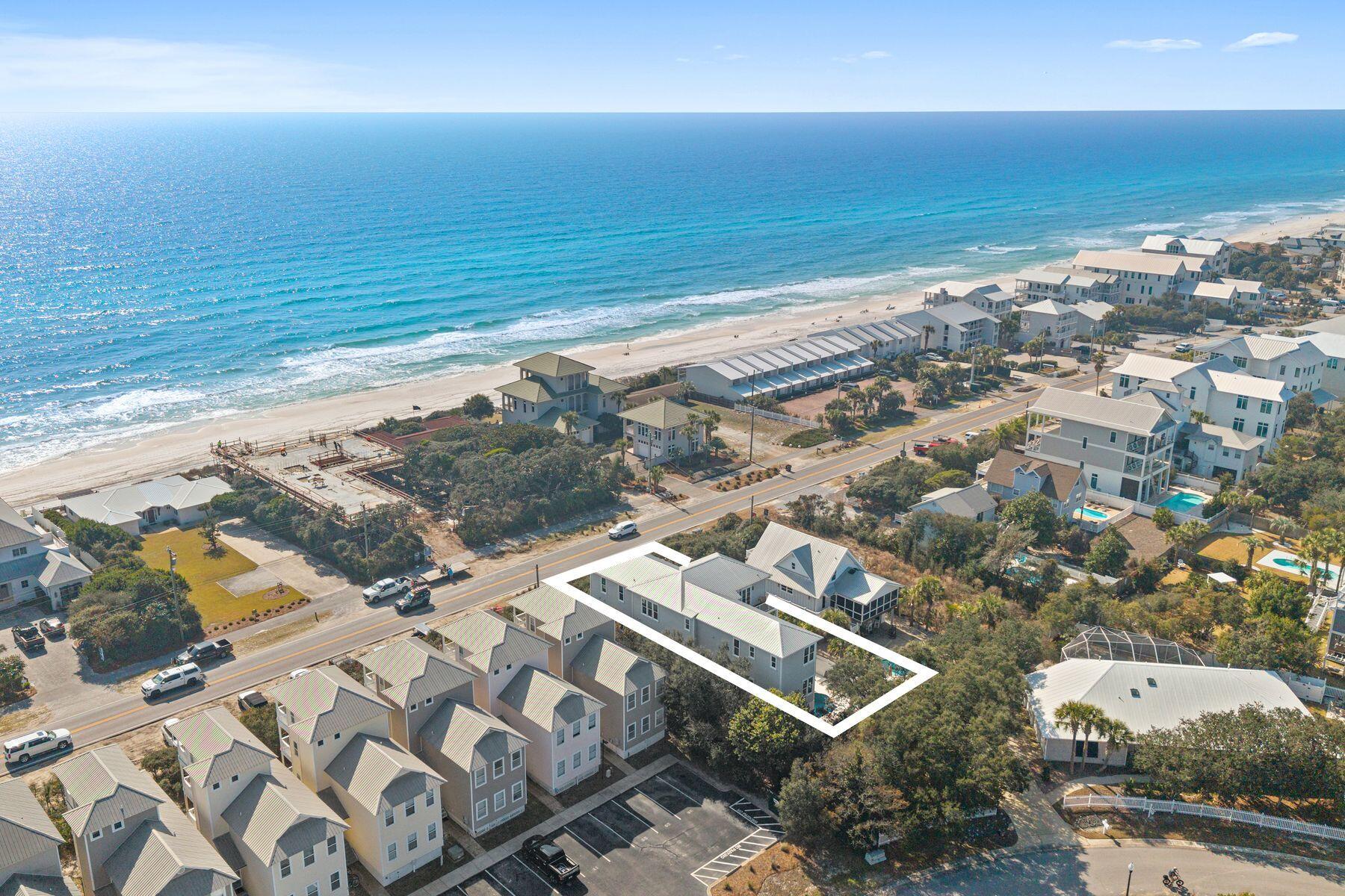 8183 East County Highway 30A Inlet Beach, FL 32461 - Photo 63 of 63 an aerial view of a ocean beach