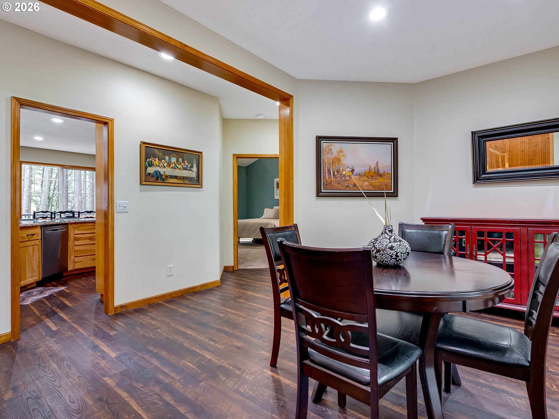 22967 South Day Hill Road Estacada, OR 97023 - Photo 29 of 40 a view of a dining room with furniture and wooden floor