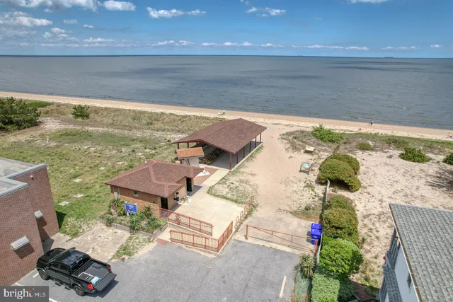 a view of a lake with a outdoor space