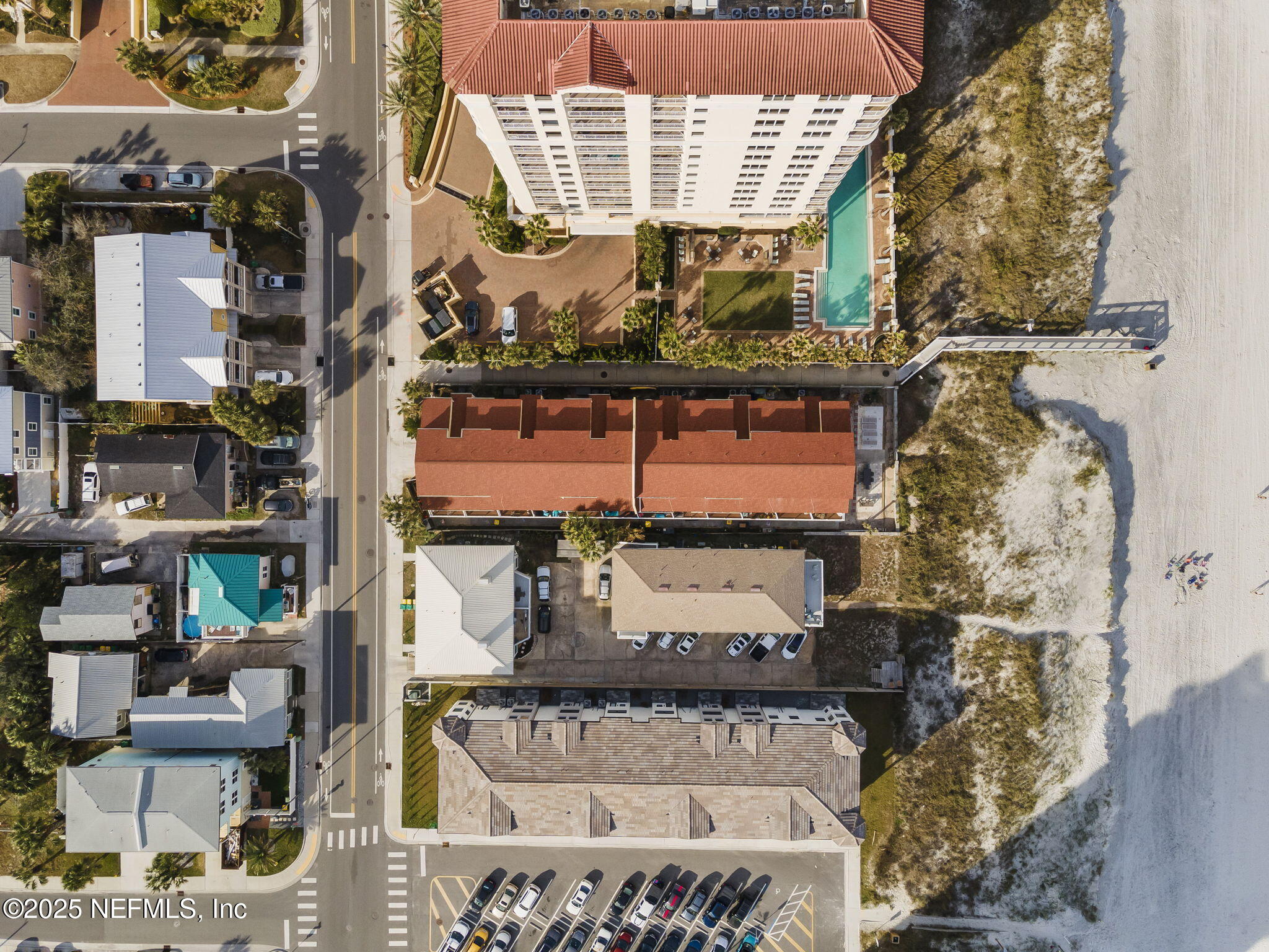 1107 1st Street South, Unit B Jacksonville Beach, FL 32250 - Photo 23 of 45 an aerial view of a houses with outdoor space