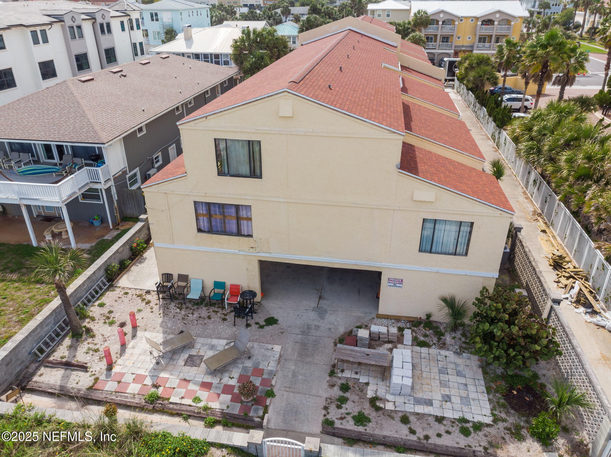 1107 1st Street South, Unit B Jacksonville Beach, FL 32250 - Photo 43 of 45 a aerial view of a house with a yard