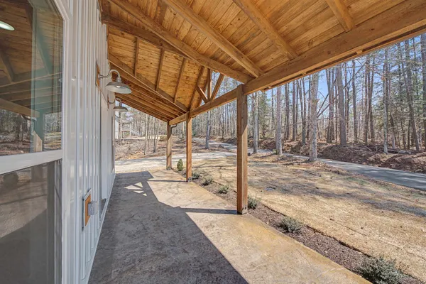 a view of a porch