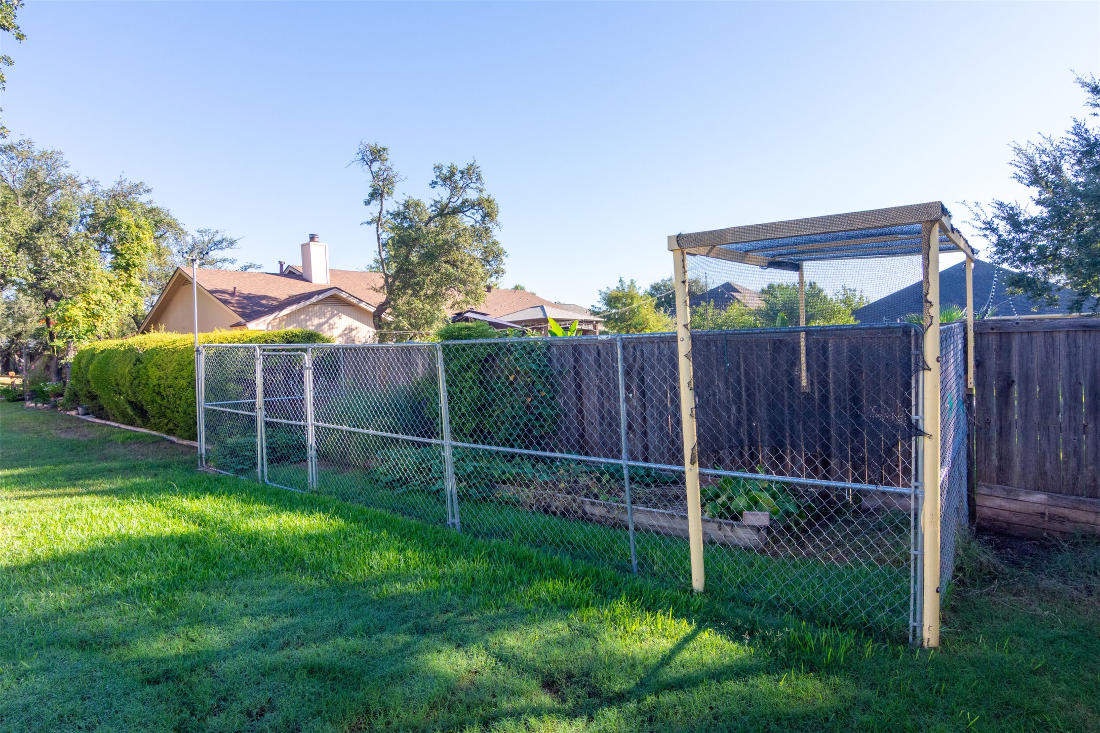 219 Turtle Bend Georgetown, TX 78628 - Photo 35 of 37 A secondary fenced space if just waiting for spring cultivation.