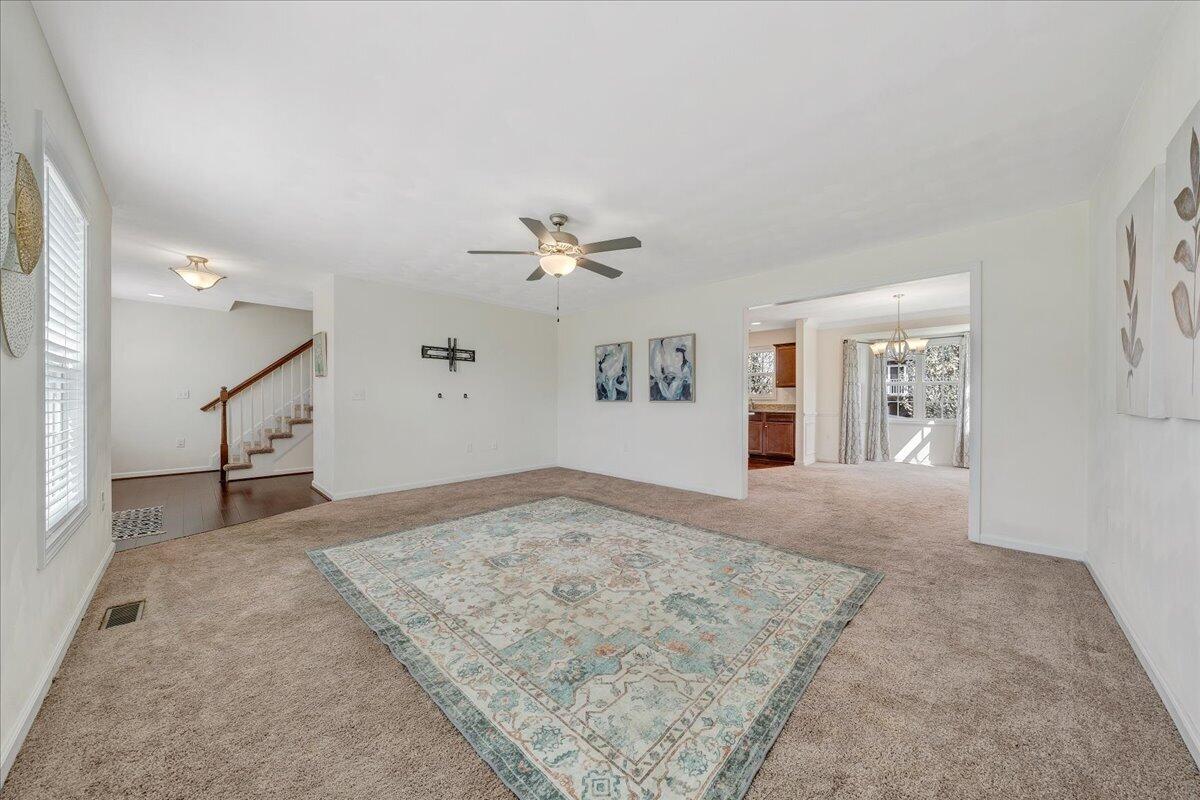 427 Cambridge Ct Road Vinton, VA 24179 - Photo 9 of 46 view of a livingroom with wooden floor and kitchen space