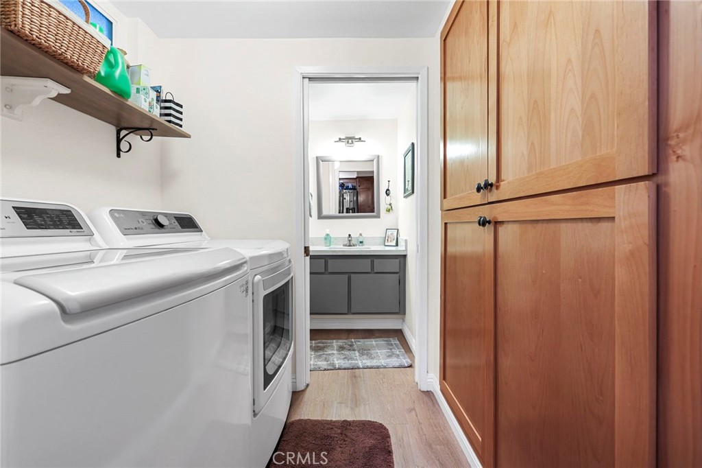 360 Meadow Court Brea, CA 92821 - Photo 10 of 41 Indoor laundry area looking into half bath