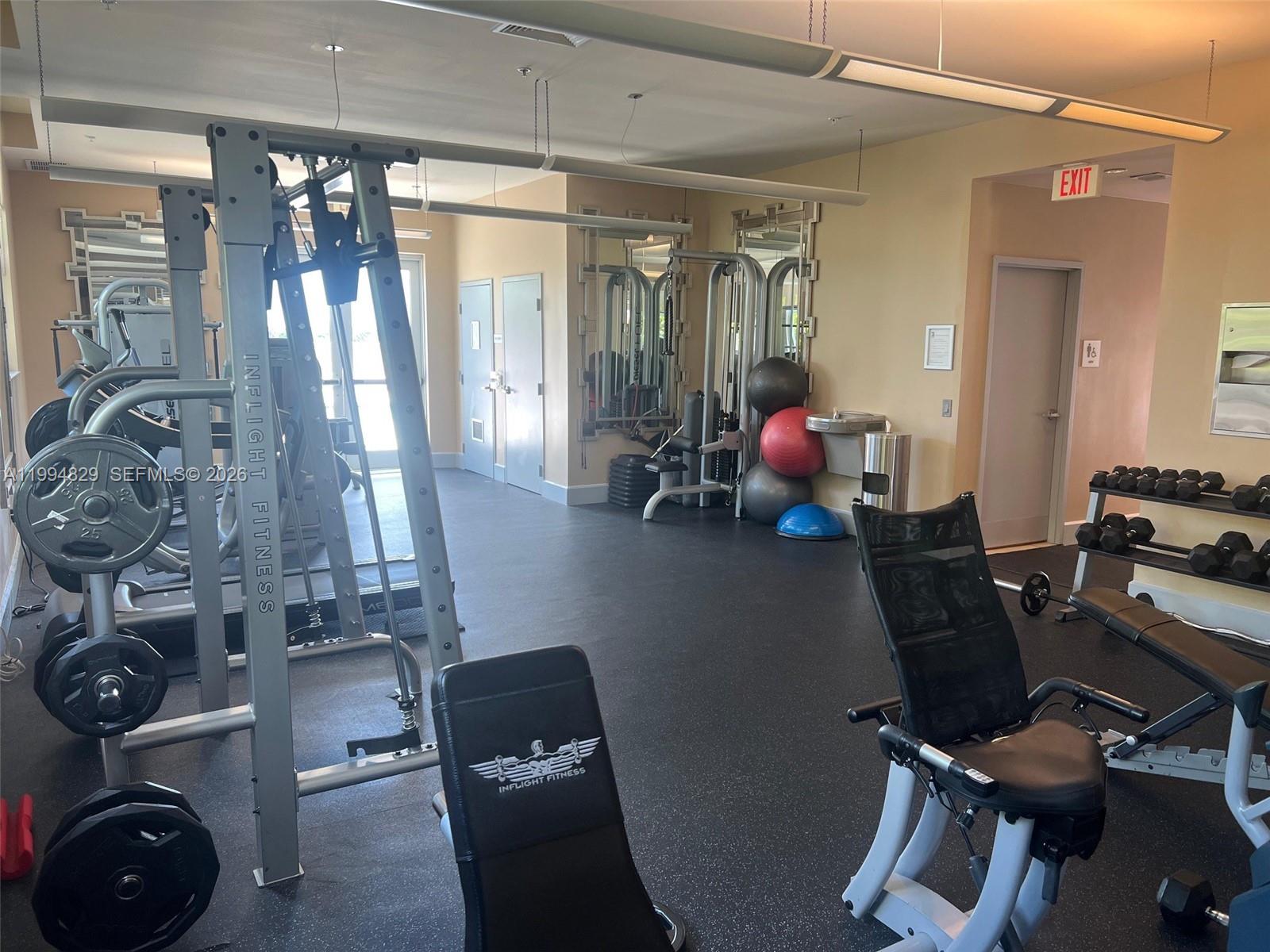3180 Southwest 22nd Terrace, Unit 607 Miami, FL 33145 - Photo 17 of 18 a view of a room with gym equipment