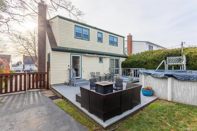 a view of a terrace with couches