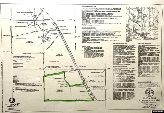 $835,200 | 1068-tract H Horse Creek Road, Dubois, WY 82513