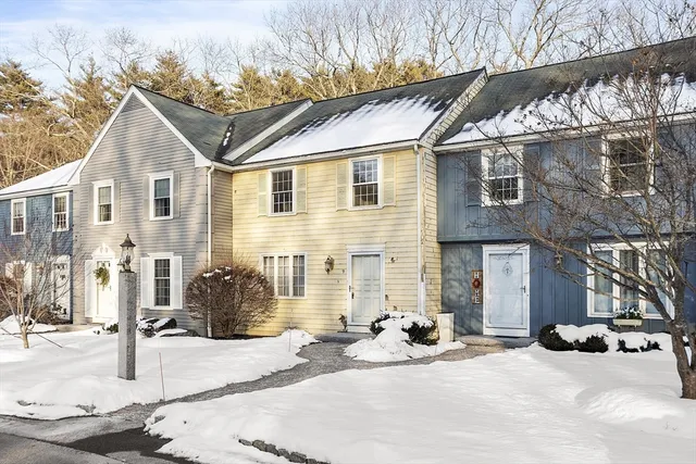 a view of road covered with snow