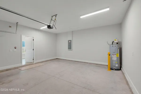 a view of a room with storage