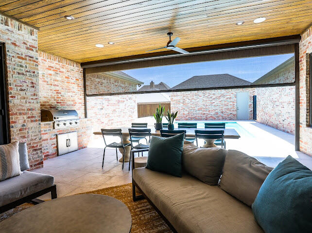 4805 116th Street Lubbock, TX 79424 - Photo 46 of 57 a living room with furniture and view of kitchen