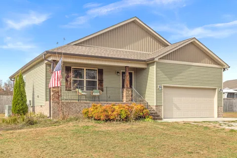 a front view of a house