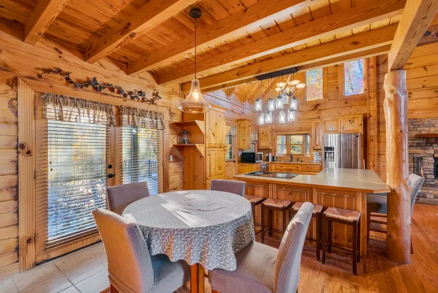 a outdoor space with patio furniture