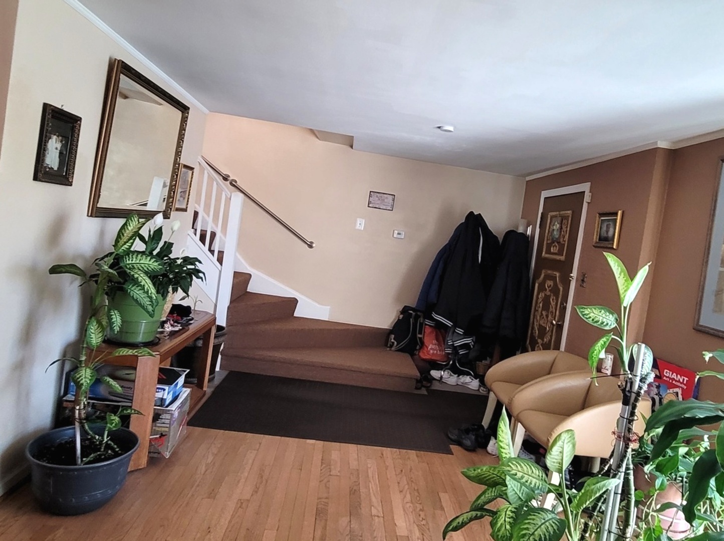 7432 West Gregory Street Chicago, IL 60656 - Photo 5 of 55 a living room with furniture gym equipment and potted plant