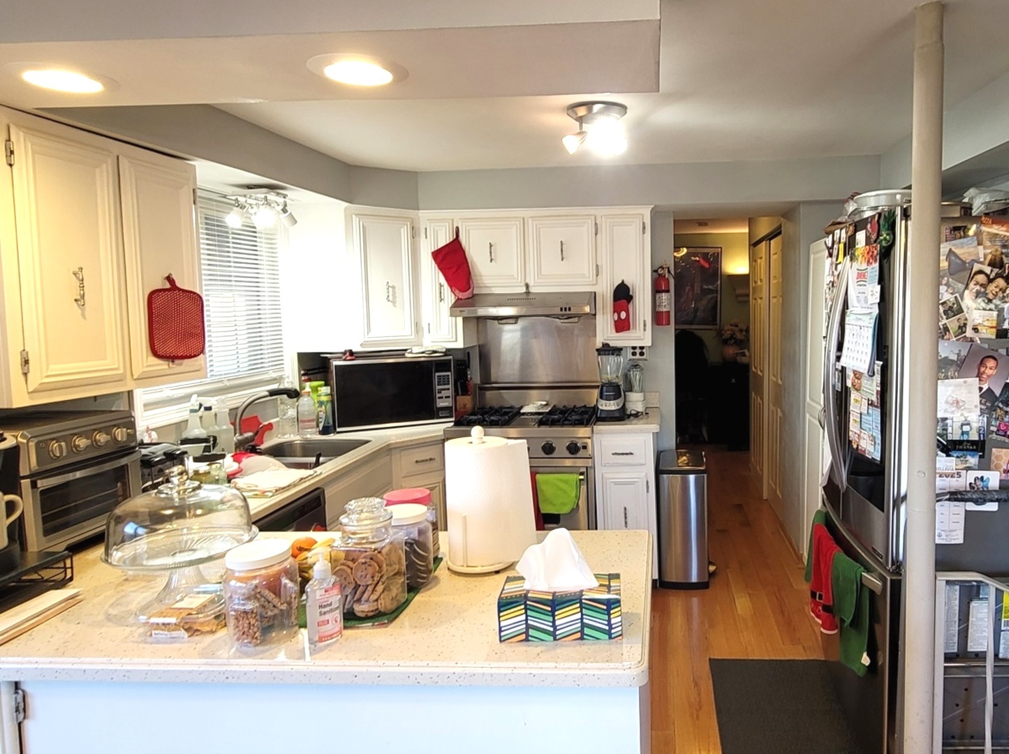 7432 West Gregory Street Chicago, IL 60656 - Photo 10 of 55 a kitchen with stainless steel appliances kitchen island granite countertop a refrigerator and a sink