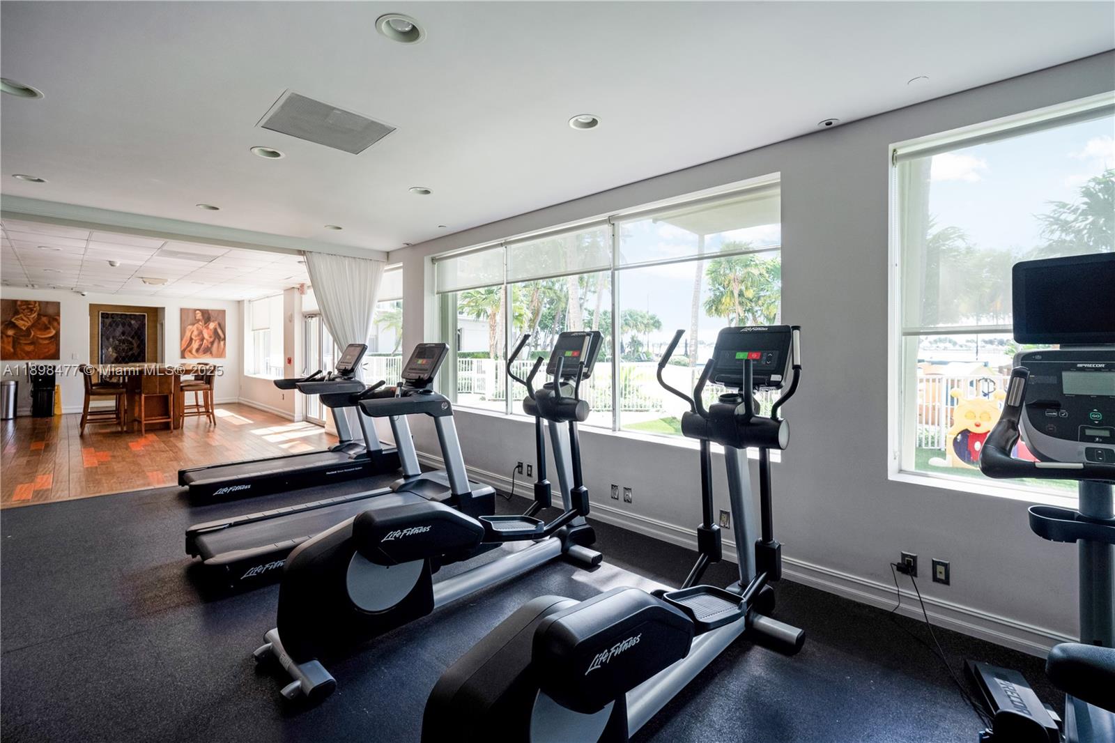 2451 Brickell Avenue, Unit 6N Miami, FL 33129 - Photo 37 of 43 a view of a room with gym equipment
