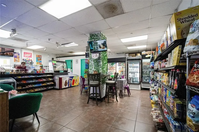 a view of a room with furniture