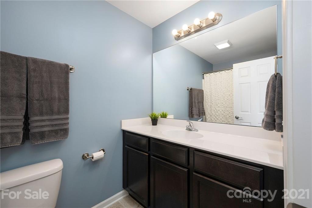 198 Alpine Ridge Drive Asheville, NC 28803 - Photo 15 of 24 a bathroom with a sink and a mirror