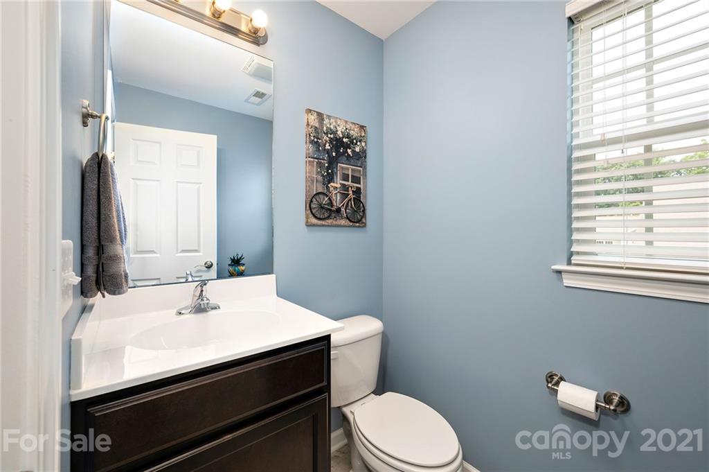 198 Alpine Ridge Drive Asheville, NC 28803 - Photo 21 of 24 a bathroom with a sink a toilet and a mirror