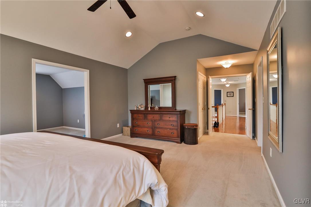 115 Kichline Road Hellertown, PA 18055 - Photo 20 of 45 a bedroom with a bed and a large mirror