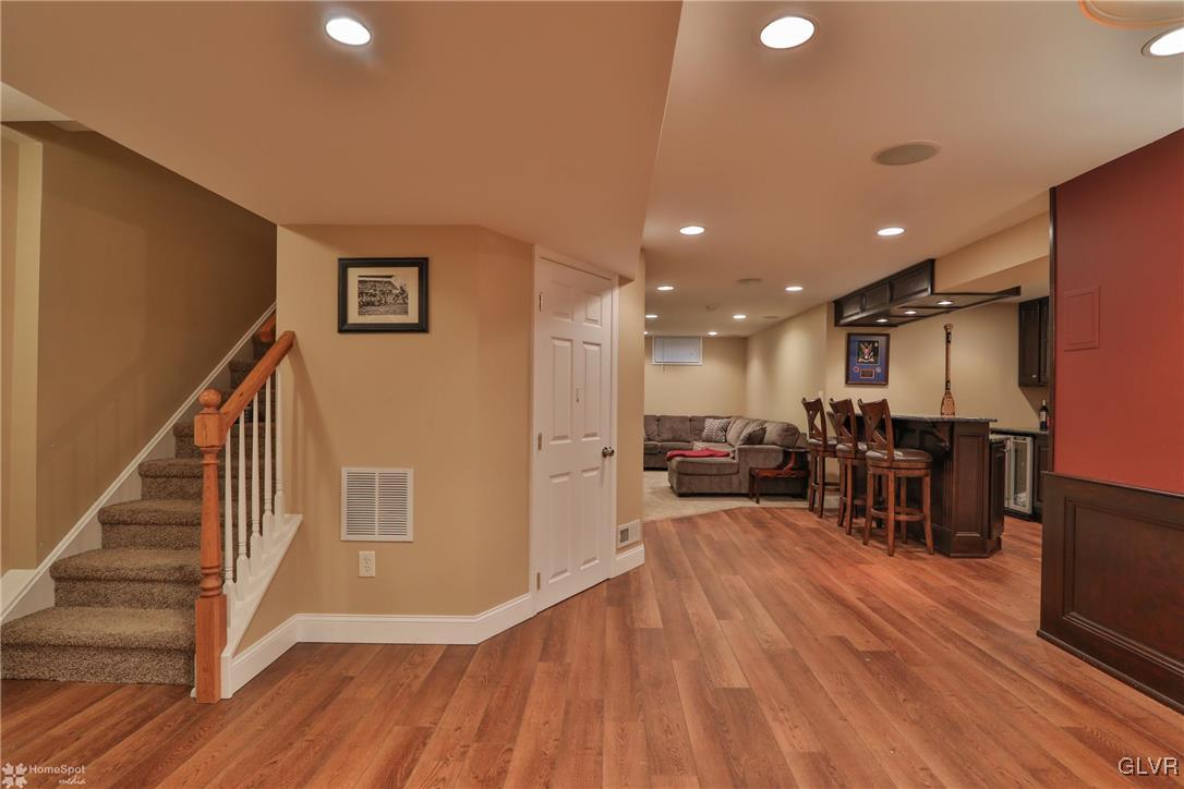 115 Kichline Road Hellertown, PA 18055 - Photo 29 of 45 a view of a living room hardwood floor and a garage