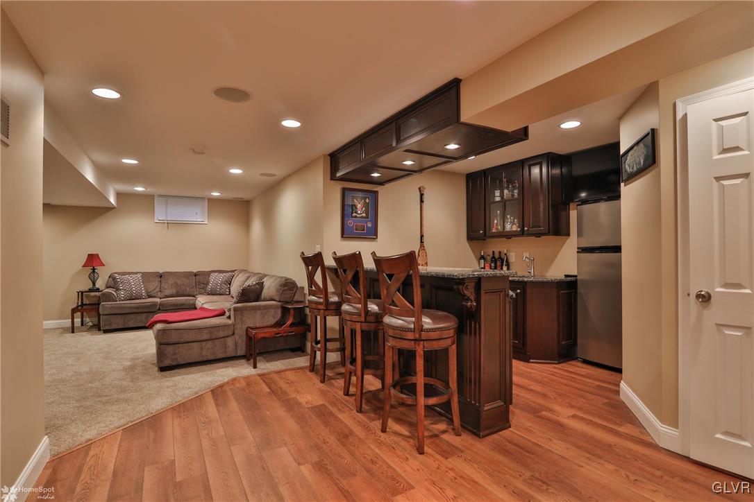 115 Kichline Road Hellertown, PA 18055 - Photo 30 of 45 a living room with lots of furniture and kitchen view